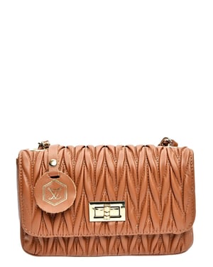 Luisa Vannini Brown Bolso de cuero