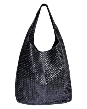 Luisa Vannini Azul Bolso de cuero