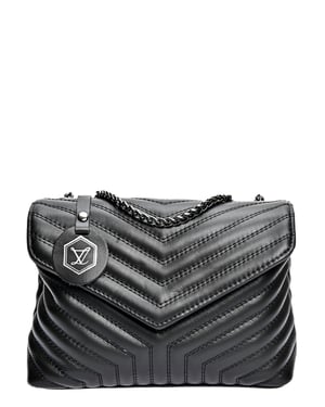 Luisa Vannini Negro Bolso de cuero