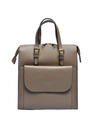 Luisa Vannini Beige Bolso de cuero