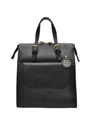Luisa Vannini Negro Bolso de cuero