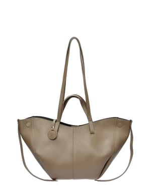 Luisa Vannini Beige Bolso de cuero