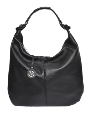 Luisa Vannini Negro Bolso de cuero