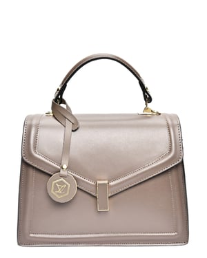 Luisa Vannini Beige Bolso de cuero