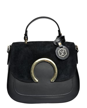 Luisa Vannini Negro Bolso de cuero