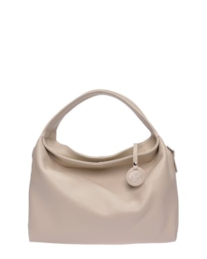 Luisa Vannini Beige Bolso de cuero
