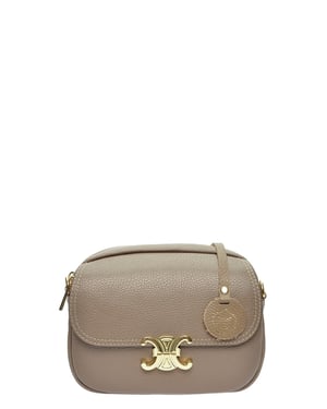 Luisa Vannini Beige Bolso de cuero