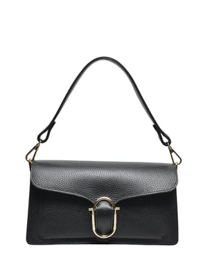 Anna Luchini Negro Bolso de cuero