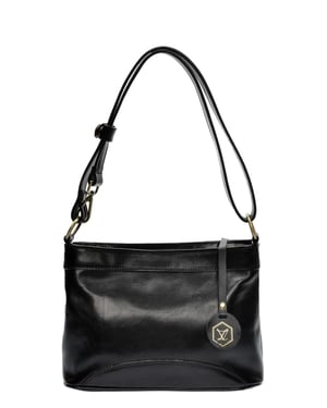 Luisa Vannini Negro Bolso de cuero