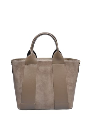 Luisa Vannini Beige Bolso de cuero