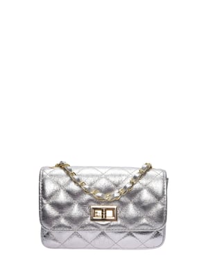 Luisa Vannini Plata Bolso de cuero