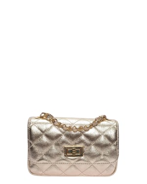 Luisa Vannini Oro Bolso de cuero