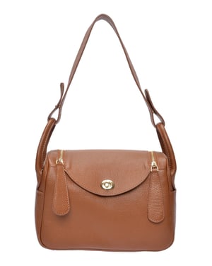 Luisa Vannini Brown Bolso de cuero
