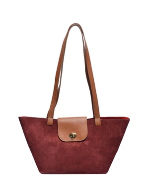 Roberta M Borgoña Bolso de cuero