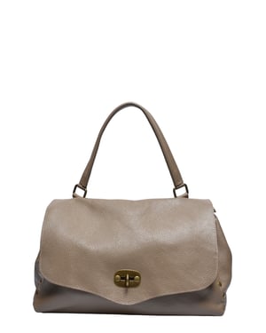 Anna Luchini Beige Bolso de cuero