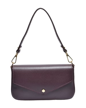 Roberta M Borgoña Bolso de cuero