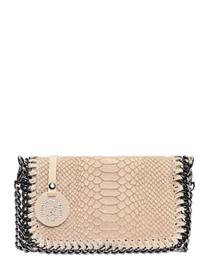 Luisa Vannini Beige Bolso de cuero
