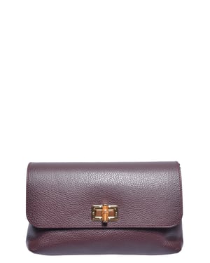 Roberta M Borgoña Bolso de cuero