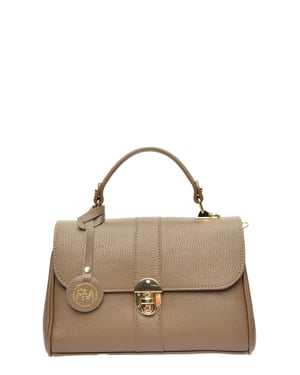 Roberta M Beige Bolso de cuero