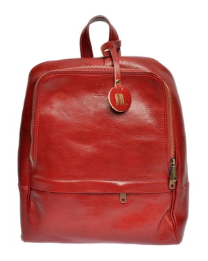 Anna Luchini Rojo Bolso de cuero