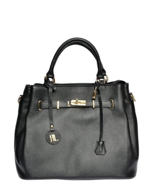 Anna Luchini Negro Bolso de cuero