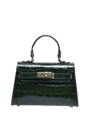 Roberta M VERDE  Bolso de cuero