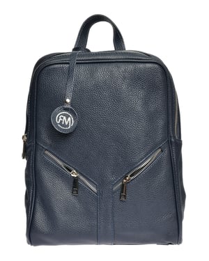 Roberta M AZUL Bolso de cuero