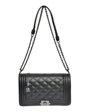 Anna Luchini Negro Bolso de cuero