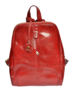 Anna Luchini Rojo Bolso de cuero