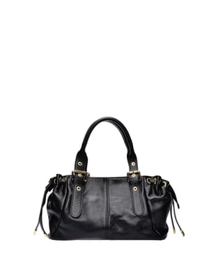 Anna Luchini Negro Bolso de cuero