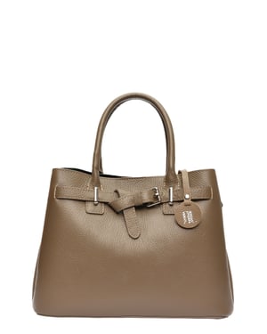 Anna Luchini Beige Bolso de cuero
