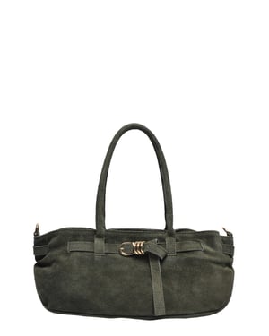 Luisa Vannini Verde Bolso de cuero