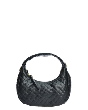 Anna Luchini Negro Bolso de cuero
