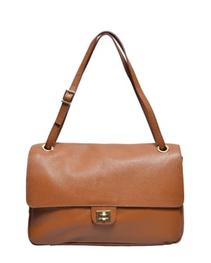 Luisa Vannini COGNAC Bolso de cuero