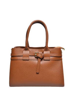 Luisa Vannini COGNAC Bolso de cuero