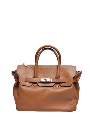 Luisa Vannini COGNAC Bolso de cuero