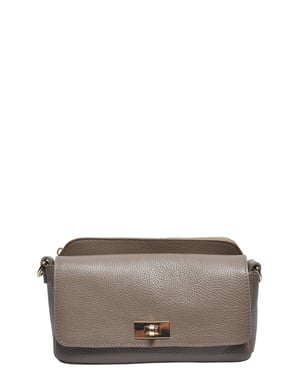 Luisa Vannini Beige Bolso de cuero