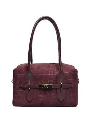 Luisa Vannini BURDEOS Bolso de cuero