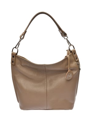 Roberta M Beige Bolso de cuero