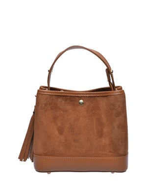 Luisa Vannini COGNAC Bolso de cuero