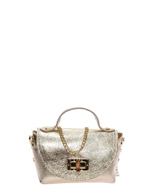 Roberta M Oro Bolso de cuero