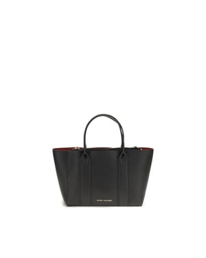 Marc Jacobs Bolso de hombro negro de piel de becerro Bos Taurus