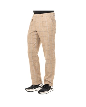 Pantalón largo a cuadros con bajos con dobladillo JMTJ01 hombre