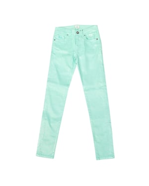 Pantalón Stretch brillantes con bajos con corte pitillo JWT010 mujer