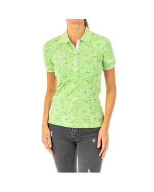 Polo manga corta con cuello de solapa LWP309 mujer