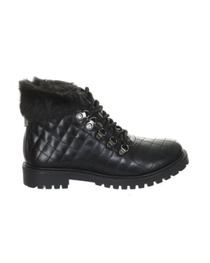Botines planos de piel de punta redonda FLTMM3LEP10 mujer
