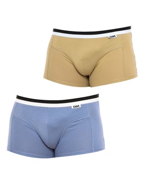 Pack-2 Boxers DIM Basic tejido transpirable D05H2 hombre diseño moderno y con elegancia
