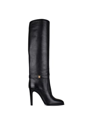 Saint Laurent Botas Diane Negro