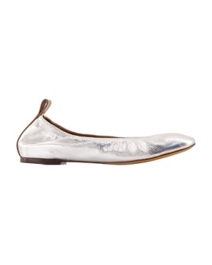 Lanvin Bailarinas - - Piel - Plata