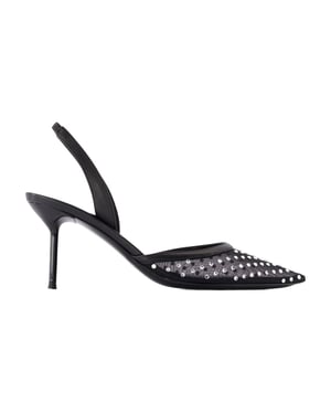 Bombas Lidia Slingback 70 - Paris Texas - Sintético - Negro